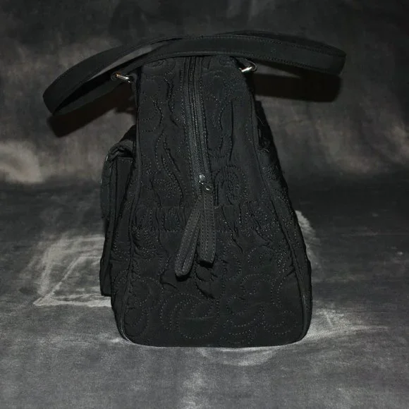 Vera Bradley Ultimate Baby Black Quilted Diaper Bag w/ Changing Pad - Picture 5 of 14